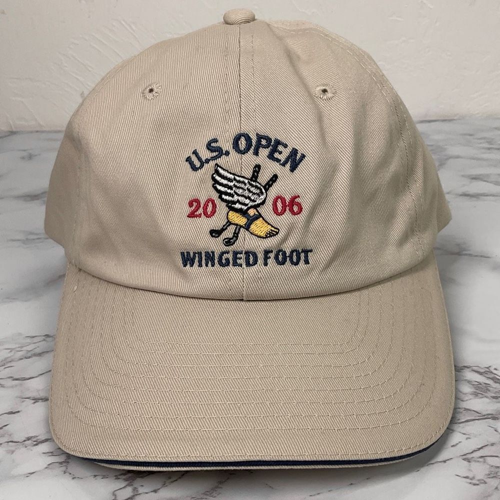 US Open 2006 Winged Foot Khaki USGA Member Adjustable Golf Hat Cap